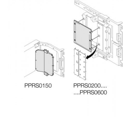 Покрытие резиновое на бок.перег.H=500мм1STQ008589A0000  ABB