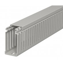 Распределительный кабельный канал LKV 75x37,5x2000 мм (ПВХ,серый) (LKV 75037)  6178322  OBO Bettermann