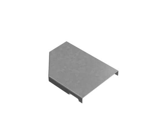 Крышка переходника правого 50-100 мм "ПЛЮС" HD  KPDplus50-100-R HD   КМ-профиль