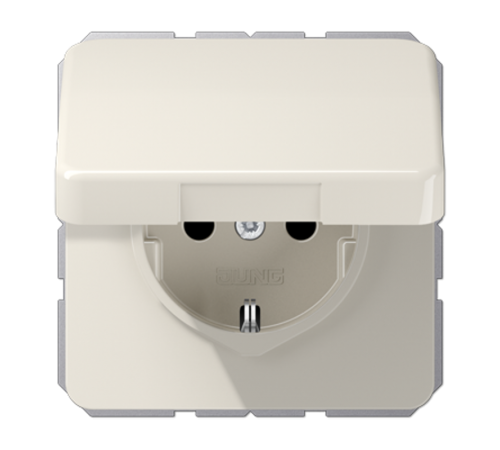 SCHUKO®-розетка 16 A / 250 B ~ с крышкой CD1521BFKL Jung