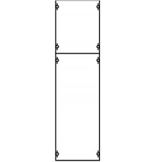 Панель с защитым пластроном и дин-рейкой  1B2A  ABB