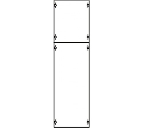 Панель с защитым пластроном и дин-рейкой  1B2A  ABB