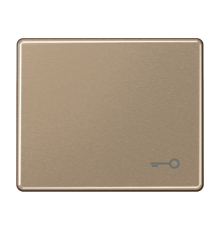 Клавиша для выключателя с символом "ключ"; золотая бронза  SL590TGB  Jung