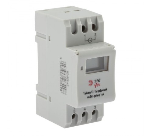 Таймер PRO NO-903-40 ТЭ-15 цифровой на Din-рейку 16А  Б0050656  ЭРА