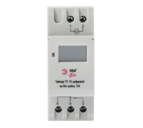 Таймер PRO NO-903-40 ТЭ-15 цифровой на Din-рейку 16А  Б0050656  ЭРА