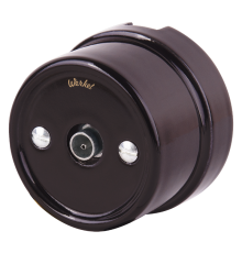 WL18-02-05/ Электроустановочные изделия - ТВ розетка (коричневый) Ретро  a036809  Werkel