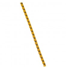 Маркер Duplix - чёрная маркировка на желтом фоне - заглавная буква W  038432  Legrand