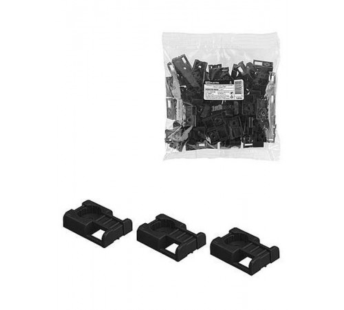 Площадка под хомуты для прямого монтажа (100 шт.) черная  SQ0516-0502  TDM