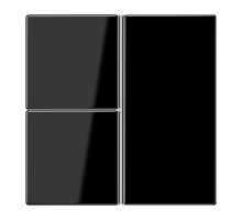 Набор клавиш для сенсорного модуля KNX, тройной, черный  LS403TSASW  Jung