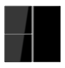 Набор клавиш для сенсорного модуля KNX, тройной, черный  LS403TSASW  Jung