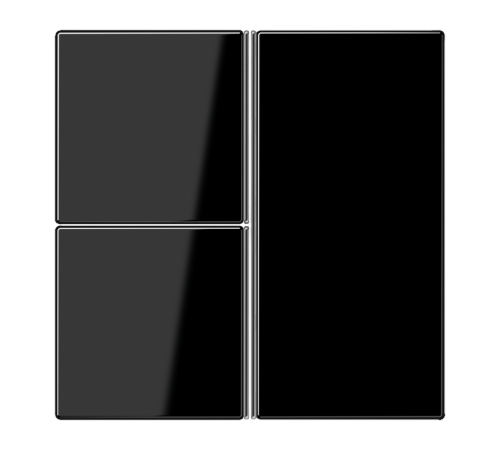 Набор клавиш для сенсорного модуля KNX, тройной, черный  LS403TSASW  Jung