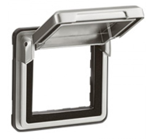 Адаптер - Программа Soliroc - для механизмов Mosaic - IK 10 - два модуля - без крышки - IP 20  077881  Legrand