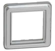 Адаптер - Программа Soliroc - для механизмов Mosaic - IK 10 - два модуля - без крышки - IP 20  077881  Legrand