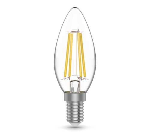 Лампа светодиодная   Basic Filament Свеча 4W 480lm 4000K E14 LED 1/10/50  50312242  Gauss