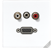 2x Cinch Audio (RCA) / Stereo разъем (TRS 3.5 mm) / VGA  MALS1072  Jung