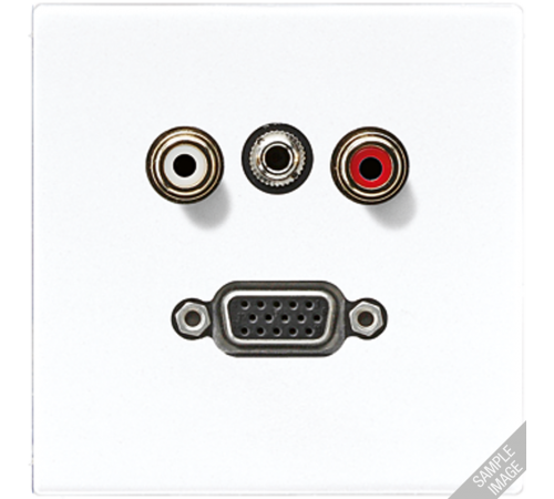 2x Cinch Audio (RCA) / Stereo разъем (TRS 3.5 mm) / VGA  MALS1072  Jung