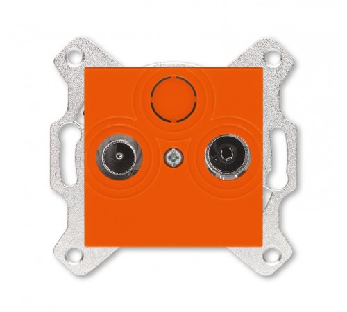 ABB Levit Оранжевый Розетка TV-R проходная 7дБ  5011H-A03607 66W  2CHH083607A6066  ABB