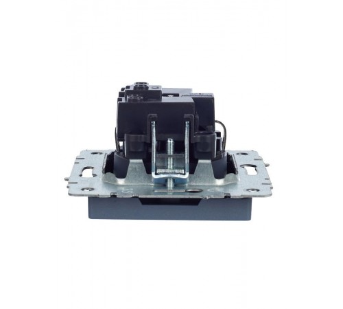 BRITE Розетка с заземлением со шторками 16А РС14-1-0-БрМ маренго  BR-R14-16-K35  IEK