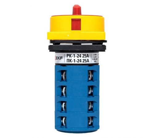 Переключатель кулачковый ПК-1-24 25А 4P "1-0-2" с блокировкой IP65  PROxima pk-1-24-25-a65 EKF