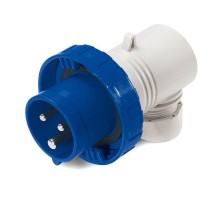 Вилка кабельная угловая IP67 16А 2P+E 230В  DIS2261633  DKC