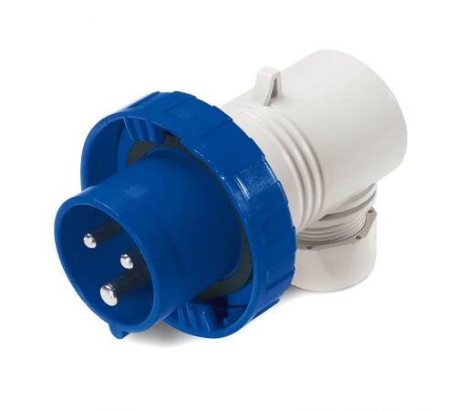 Вилка кабельная угловая IP67 16А 2P+E 230В  DIS2261633  DKC