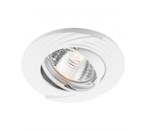 Светильник точечный встраиваемый под лампу DL6227 MR16 50W G5.3 белый поворотный  28964  FERON