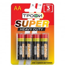 Батарейка солевая (ЭП) R6-4BL (40/720/25920) (AA)   C0033716  ТРОФИ