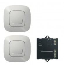 Пакет для управления освещением с 2-х мест Valena Allure (микромодуль реле 300Вт 240В+2 Умн. беспроводн. 1-кл. выкл.) алюм. Netatmo  752750  Legrand