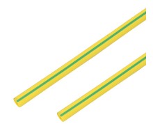 Термоусадочная трубка 16/8,0 мм, желто-зеленая, упаковка 50 шт. по 1 м  55-1607  PROconnect