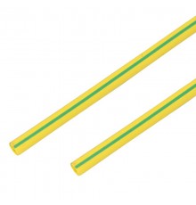 Термоусадочная трубка 16/8,0 мм, желто-зеленая, упаковка 50 шт. по 1 м  55-1607  PROconnect