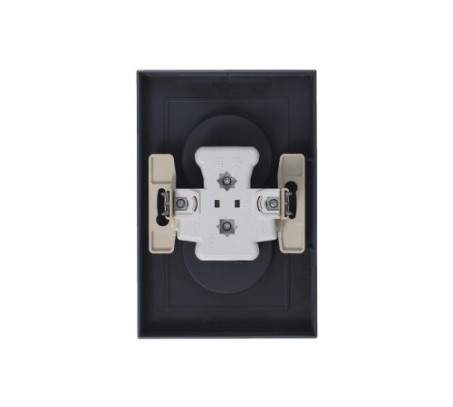 AtlasDesign Грифель Розетка без заземления двойная, 16А, (в сборе с рамкой)  ATN000720  SE