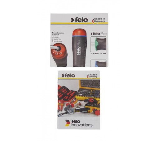 Отвертка c регулировкой крутящего момента Серия Nm 0,6-1,5 с набором насадок 12 шт в кейсе  10099116  Felo