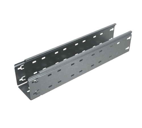 Лоток перф. 100х100х0,7 L3000 мм "Быстрый монтаж ПЛЮС"  LPplus100-100-0.7-3000   КМ-профиль