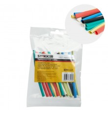 Набор термоусадочных трубок 4,0/2,0, длина 10 см., усадка 2:1, мультиколор (21шт в уп) HST-420-10M  39711  STEKKER