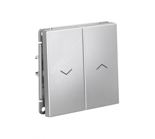 ArtGallery Алюминий Выключатель для Жалюзи 2-клавишный , 2х сх.4, 10А, механизм  GAL000319  SE