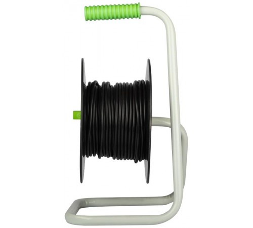 Удлинитель силовой ЭРА GREEN LINE KAT-2x0.75-15m Greenline на катушке пластик 4 розетки без заземления 15м ПВС 2x0.75мм2   Б0065052  ЭРА