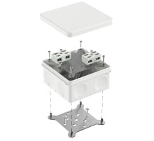 Коробка огнестойкая разветвительная для о/п двухкомпонентная 60-0300-FR6.0-4-4-Р Е15-Е60 RAL9003 100х100х50 (14 шт/уп)  60-0300-9003-FR6.0-4-4-Р  Пр