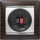 Valena Темное дерево/Серебро Рамка 1-ая  770371  Legrand