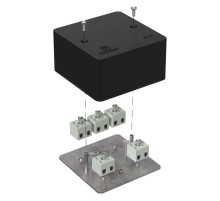 Коробка огнестойкая для кабель-канала 40-0460-FR2.5-10 Е15-Е120 RAL9005 85х85х45 (44 шт/кор) черная  40-0460-9005-FR2.5-10  Промрукав