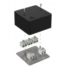 Коробка огнестойкая для кабель-канала 40-0460-FR2.5-10 Е15-Е120 RAL9005 85х85х45 (44 шт/кор) черная  40-0460-9005-FR2.5-10  Промрукав