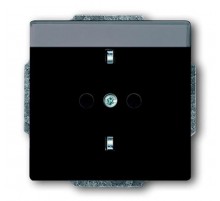 Розетка SCHUKO 16А 250В с полем для надписи, серия solo/future, цвет антрацит  2011-0-3802   2CKA002011A3802  ABB
