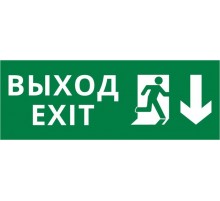 Пиктограмма ДСО-IP20 "Выход Фигура - вниз 1"  60424DEK  DEKraft