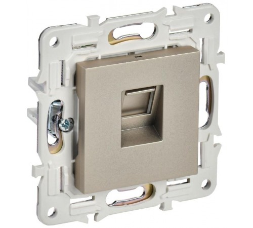 SKANDY Розетка компьютерная RJ45 кат.5E SK-K01Sh шампань  SK-K10-1-K37  IEK