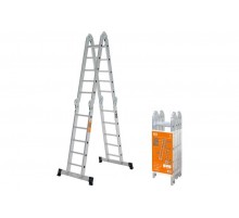 Лестница-трансформер алюминиевая ЛТА4х5, 4 секции по 5 ступеней, h=540/260/142 см, 13,2 кг  SQ1028-0305  TDM