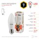 Лампа светодиодная LED 9Вт Е27 2700К smd B35-9w-827-E27  Б0027971  ЭРА