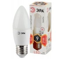 Лампа светодиодная LED 9Вт Е27 2700К smd B35-9w-827-E27  Б0027971  ЭРА