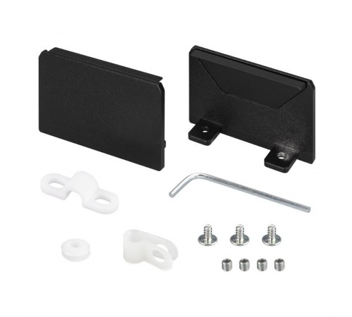 Заглушка SL-LINIA69-FANTOM SEAMLESS BLACK глухая (Arlight, Металл)  034874  Arlight