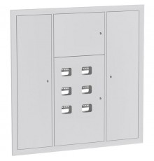 Устройство этажное распределительное встроенное типа УЭРВ 6 кв. (1300х1300х150)  uerv-6-1300-1300 EKF