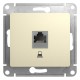 Glossa Бежевый Розетка компьютерная RJ45 кат.5E  GSL000281K  SE