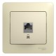 Glossa Бежевый Розетка компьютерная RJ45 кат.5E  GSL000281K  SE